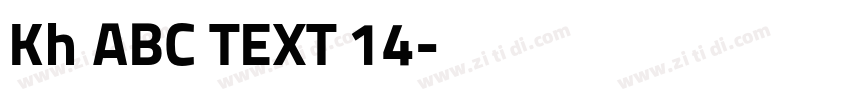 Kh ABC TEXT 14字体转换